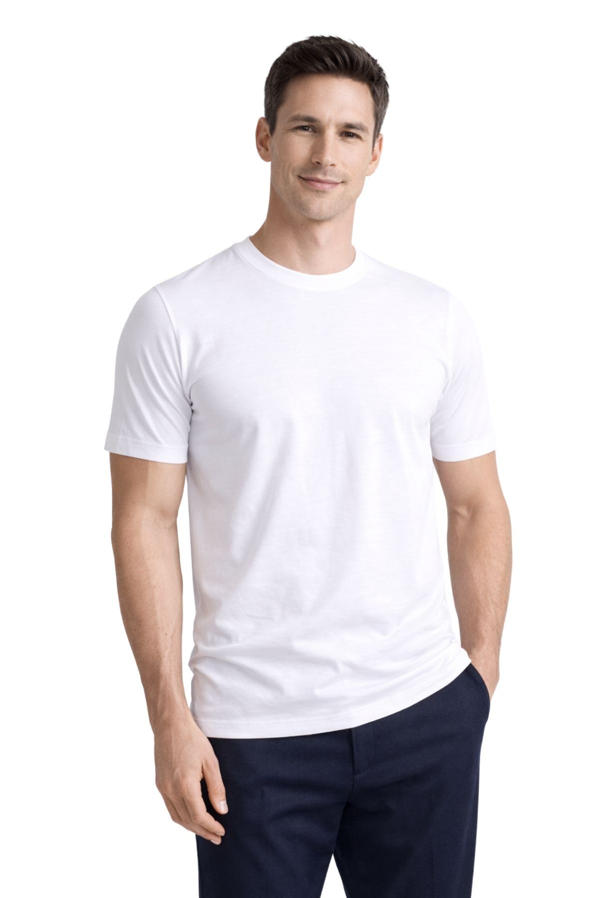 Lady C Modal Filo di Scozia t-shirt uomo girocollo 4XL
