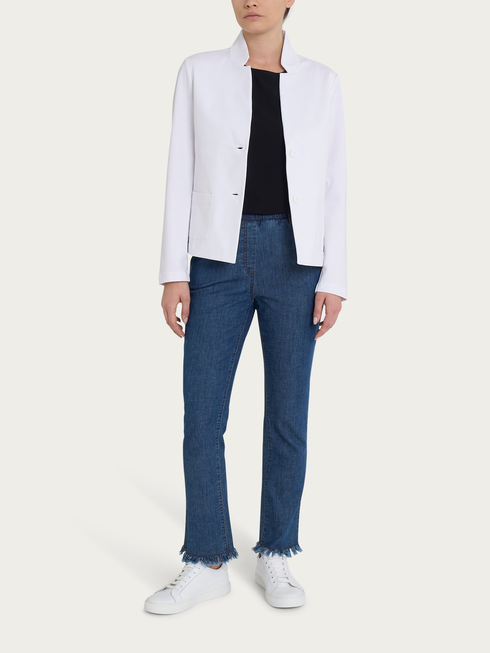 Ragno Compact Light blazer corto Bianco regular