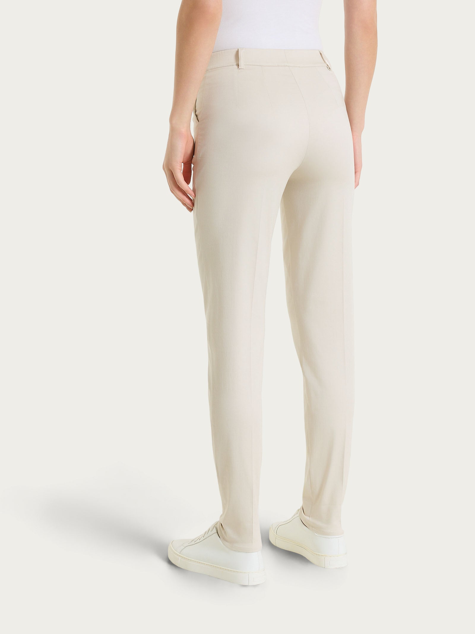 Ragno Satin Power chino donna Champignon slim cotone