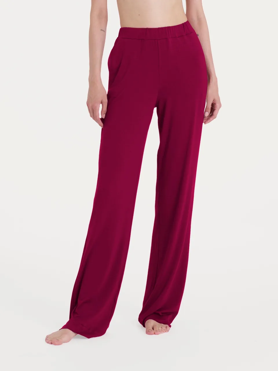Ragno Viscosa Summer The Wide Leg pantalone Rhododendron