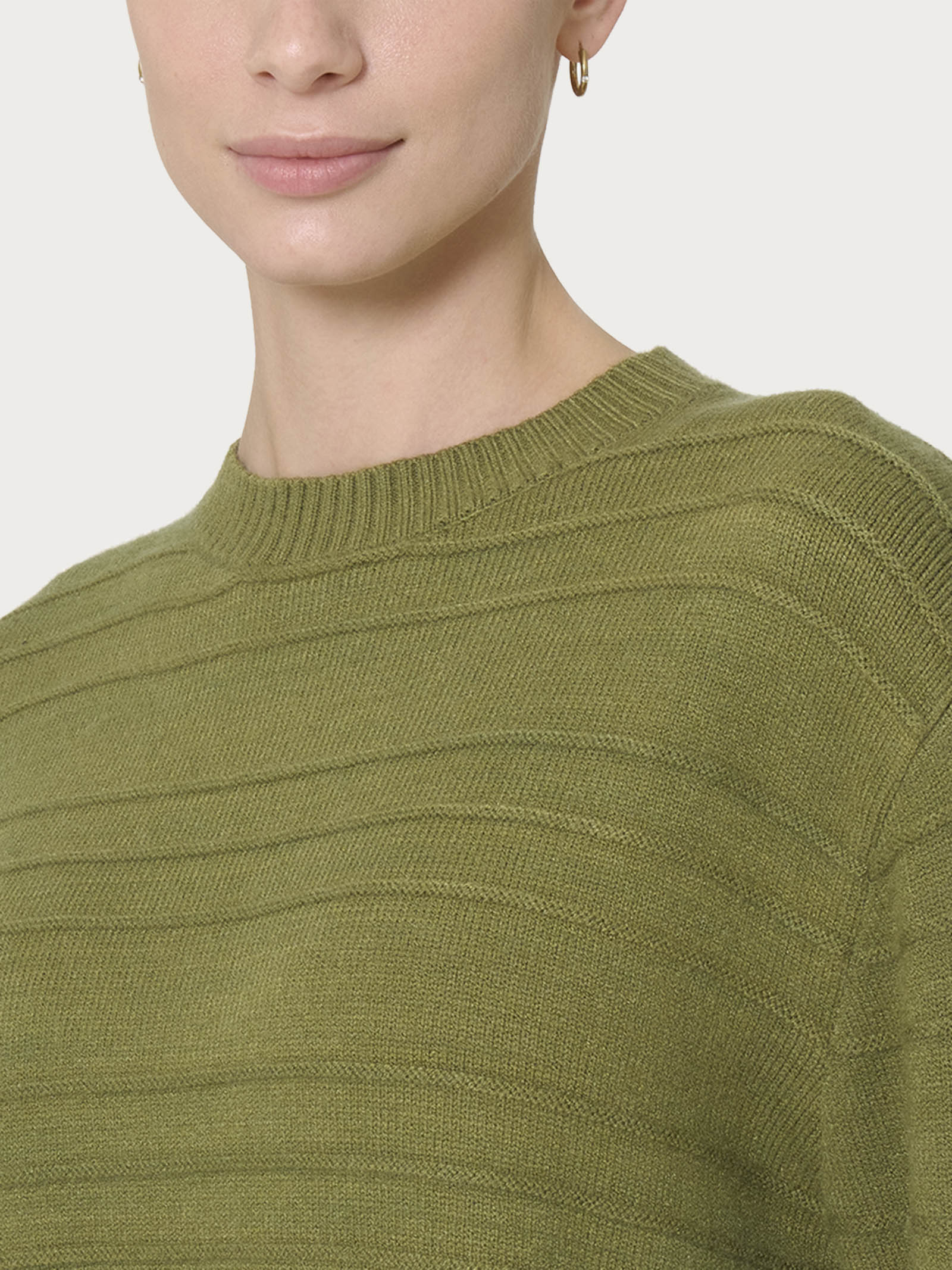 Ragno Four Seasons Girocollo maglia verde righe