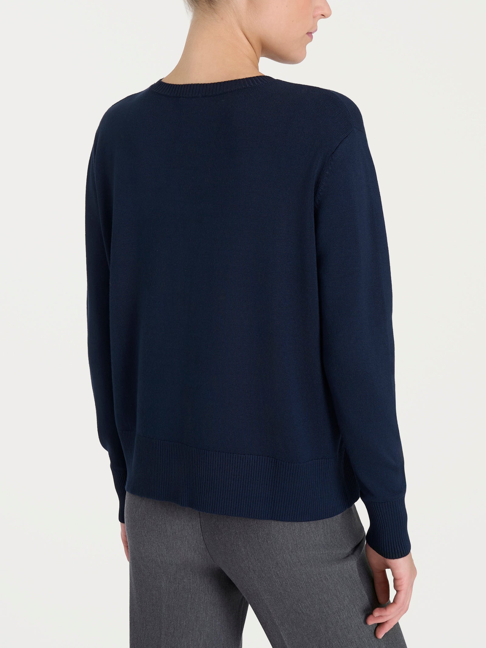 Ragno Four Seasons Maglia girocollo maglia Bleu viscosa boxy