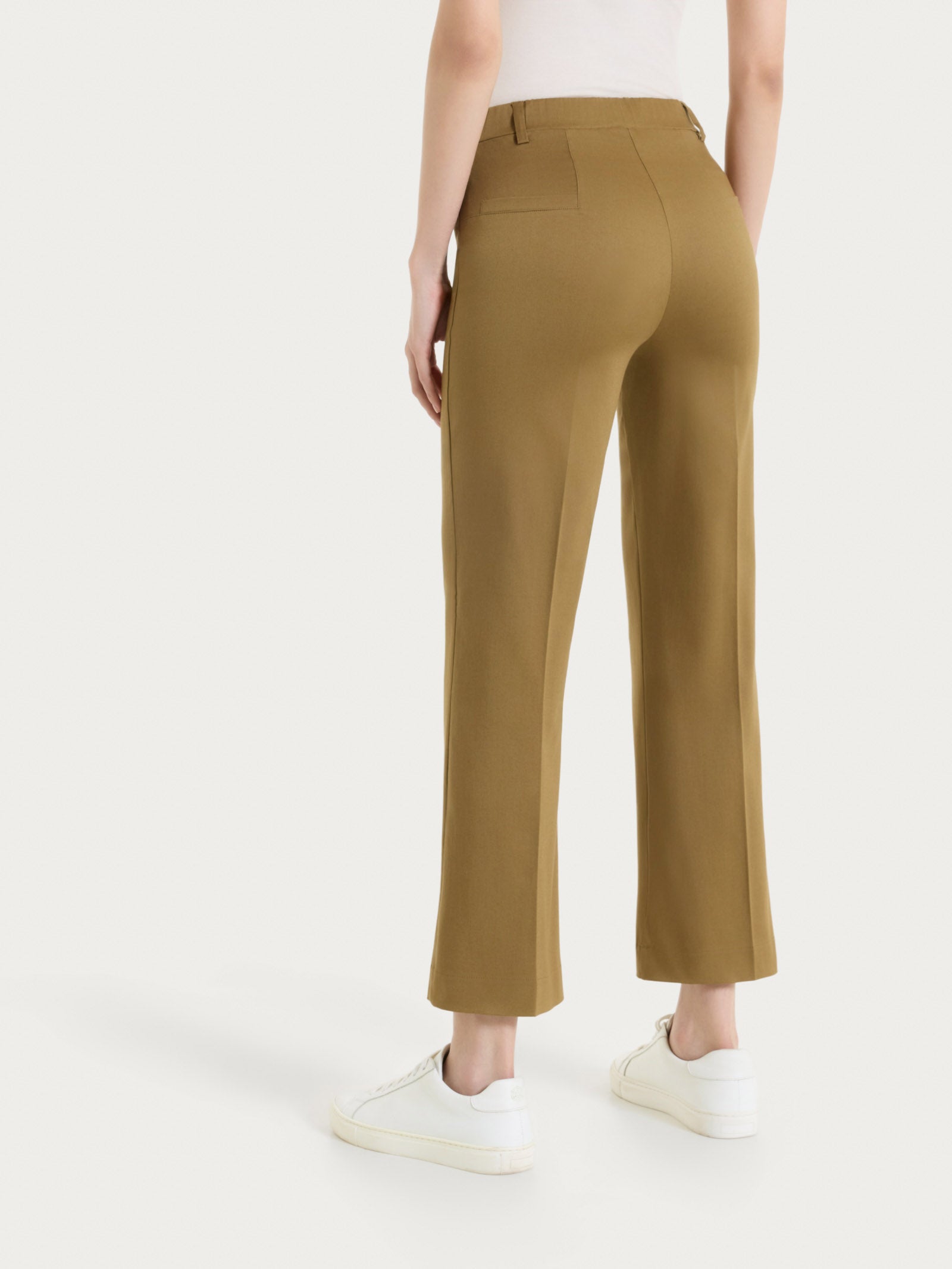Ragno Satin Power Pantalone Flare Dull Gold alla caviglia