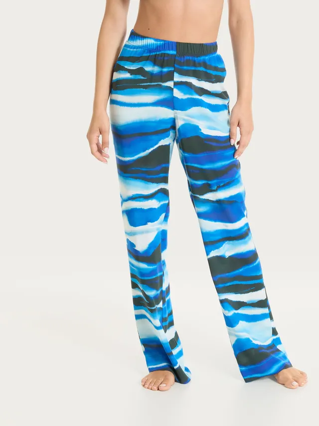 Ragno EcoSeta pantalone ampio strong blue viscosa