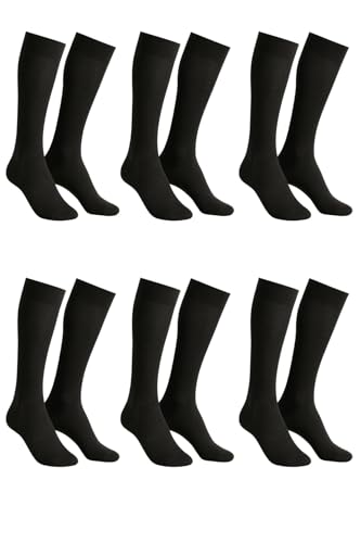 Lady C calze uomo lunghe cotone filo di Scozia 6 paia leggere