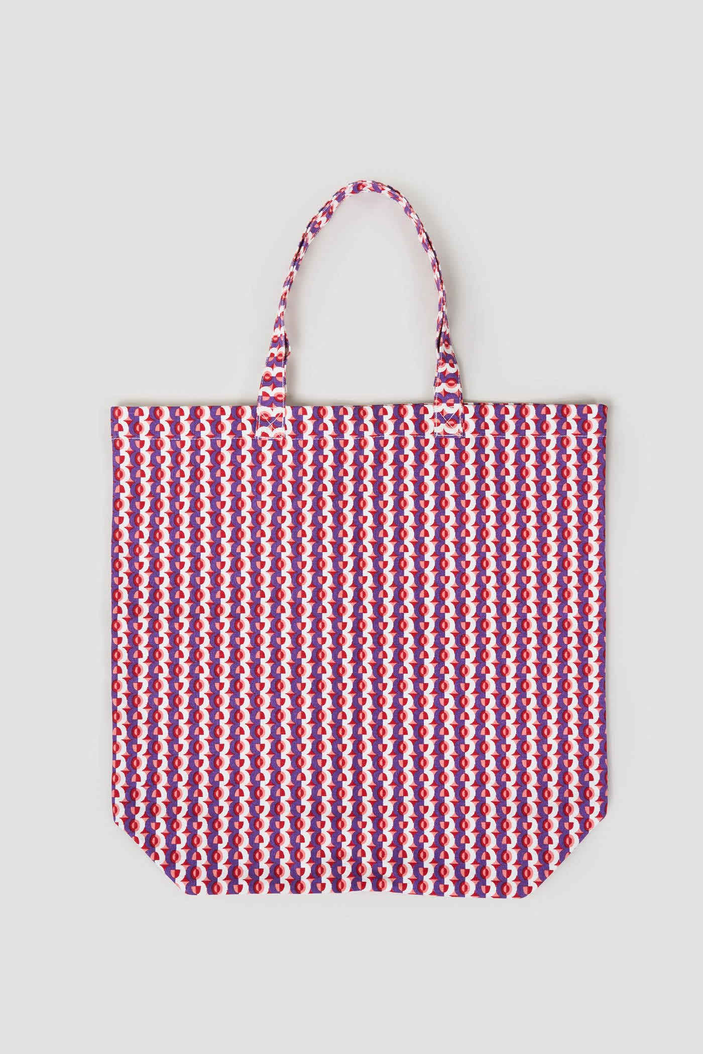 Goldenpoint Circus borsa tote mare geometrica multicolor