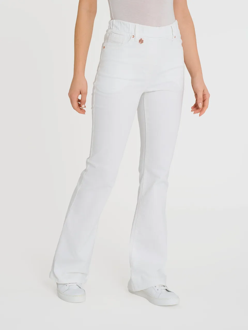 Ragno Super Denim Flare bianco jeans leggero