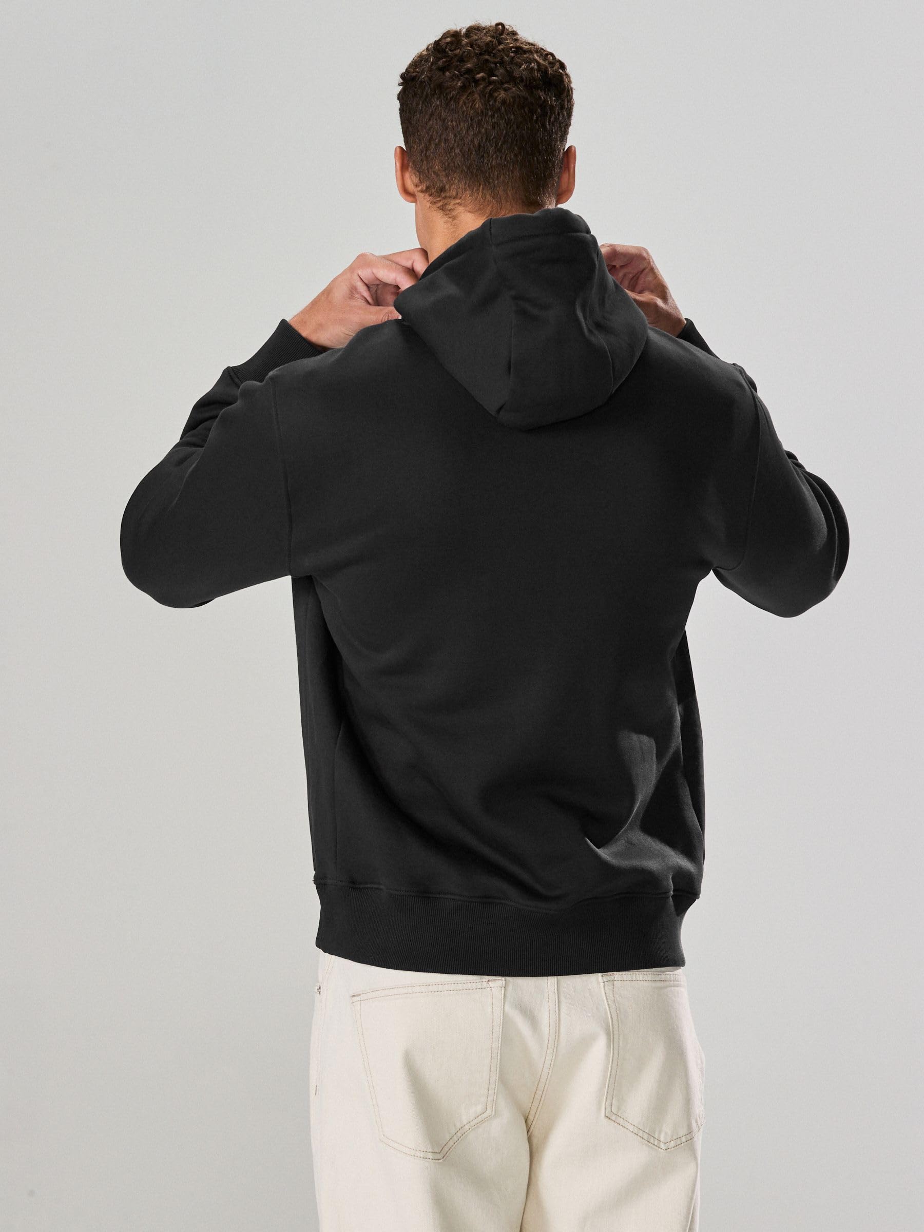NEXT Jersey Cotone Pesante Felpa Uomo Cappuccio Morbida Pelle
