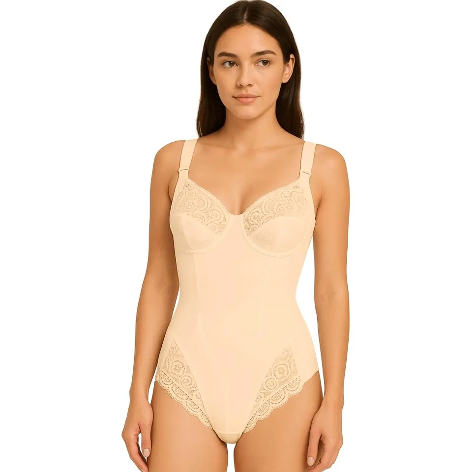 Lady C Morbida Eleganza Modellatore Pizzo Coppa B Nudo Contenitivo