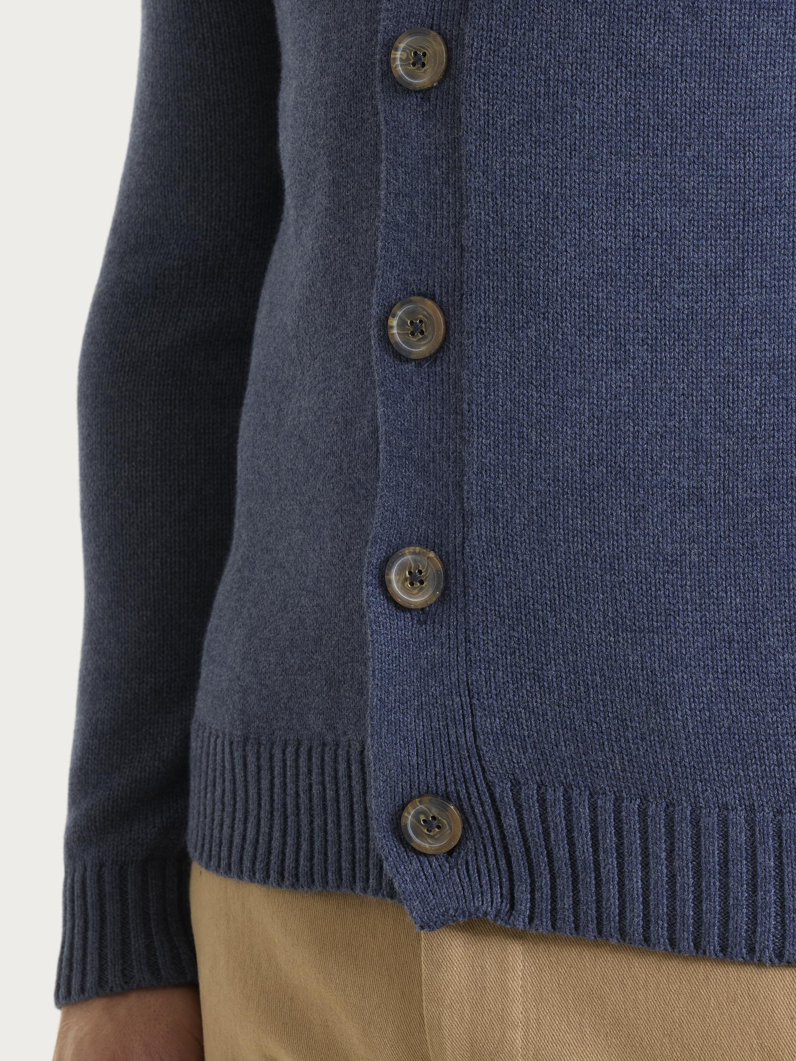 Ragno Winter Cotton cardigan Avio Mel. puro cotone