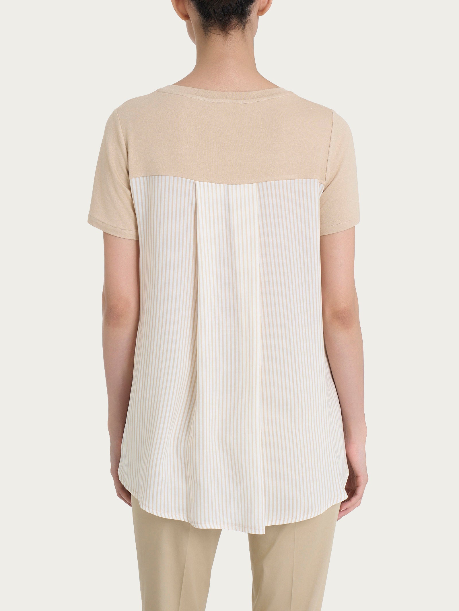 Ragno Viscosa Summer maglietta Fant. Irish Cream a righe