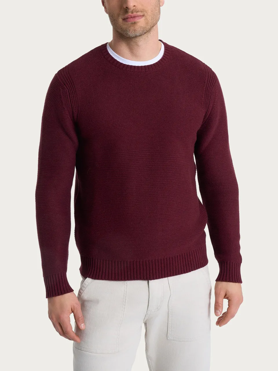 Ragno Winter Cotton pull girocollo uomo Fig Mel. cotone