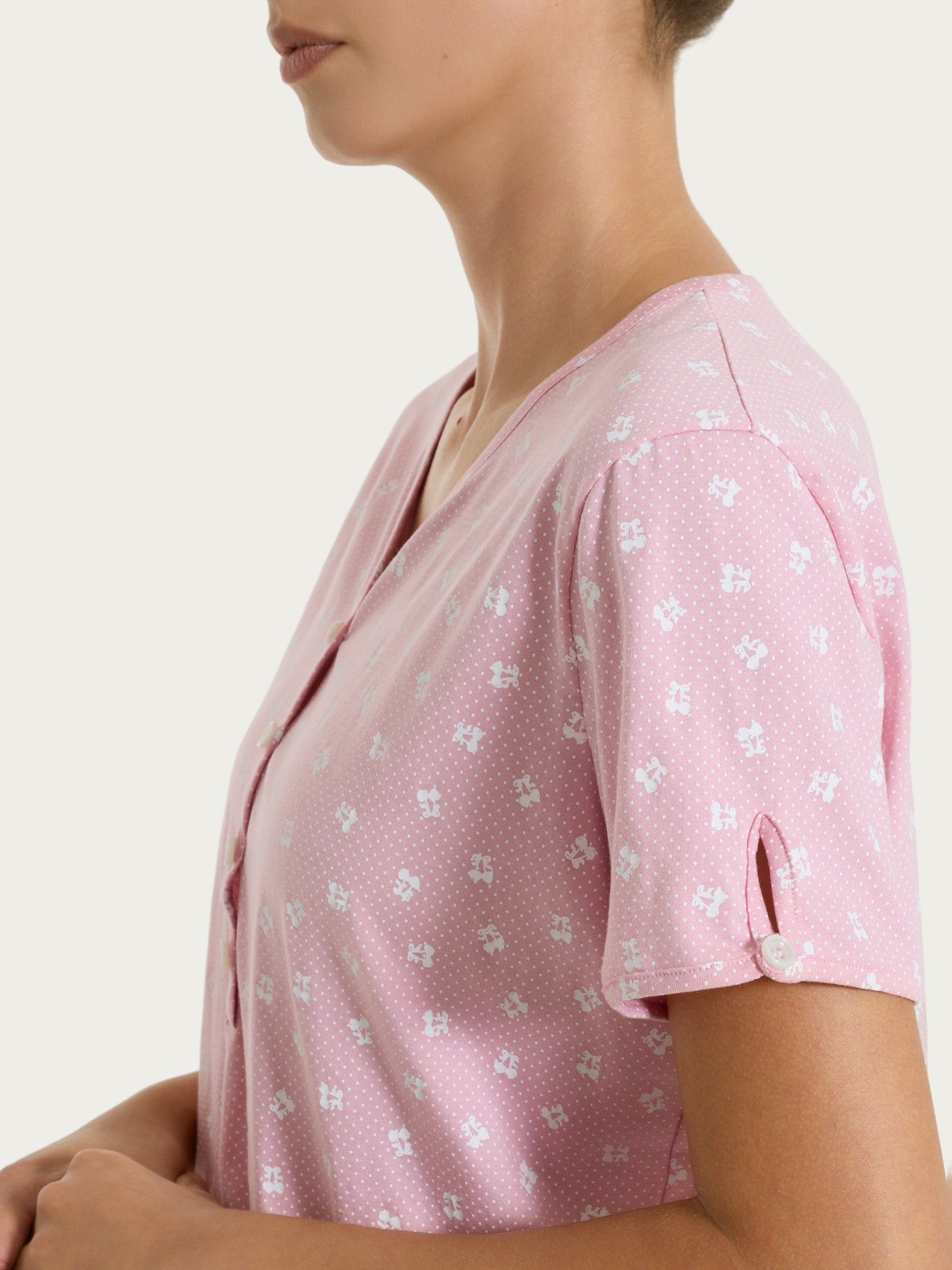 Ragno Sweet Emotion pigiama pinocchietto jersey cotone Cameo Pink