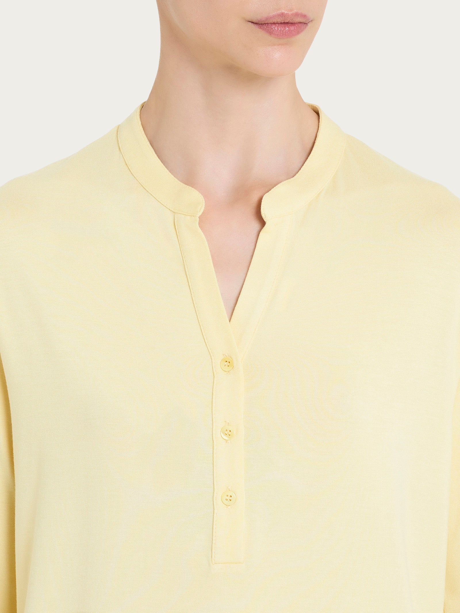 Ragno Viscosa Summer maglietta 3/4 serafino banana viscosa jersey