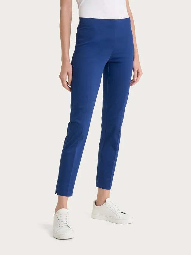 Ragno Satin Power pantalone capri Blueberry cotone elasticizzato