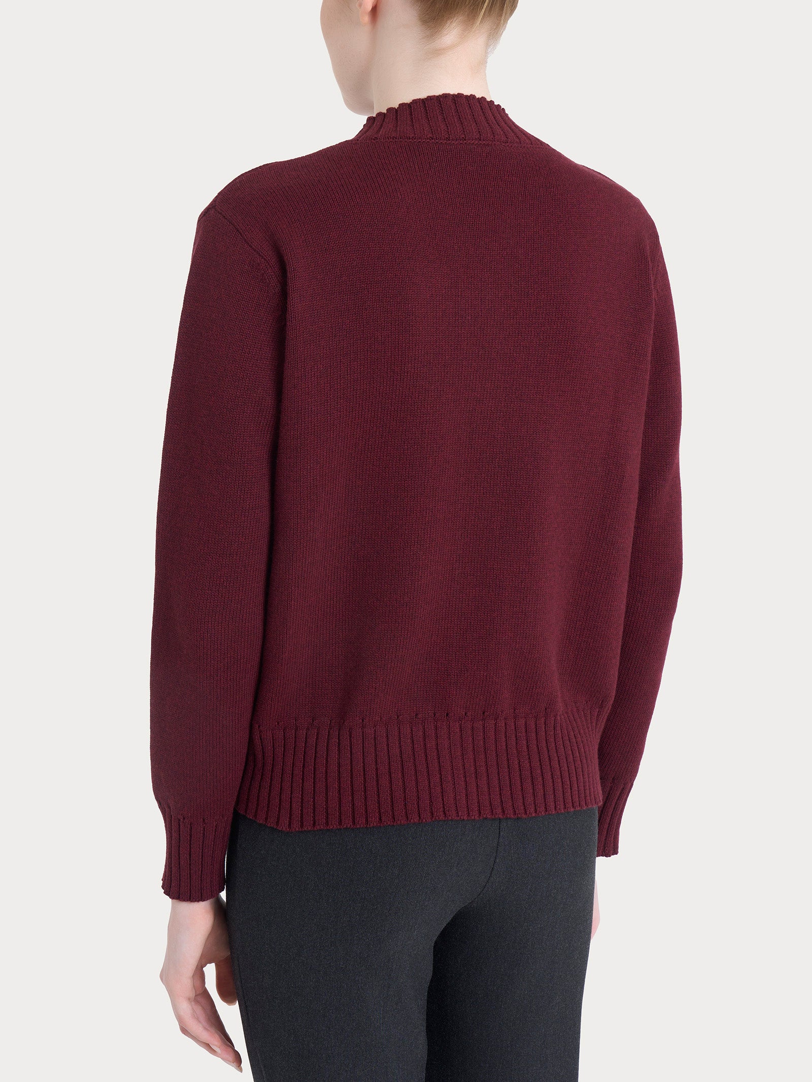 Ragno Winter Cotton cardigan corto Fig Mel. puro cotone