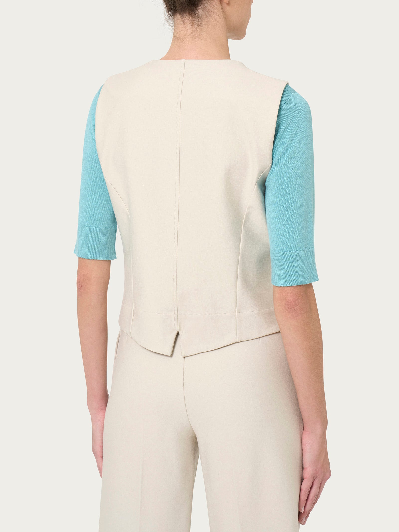 Ragno Compact gilet quattro bottoni Champignon elegante