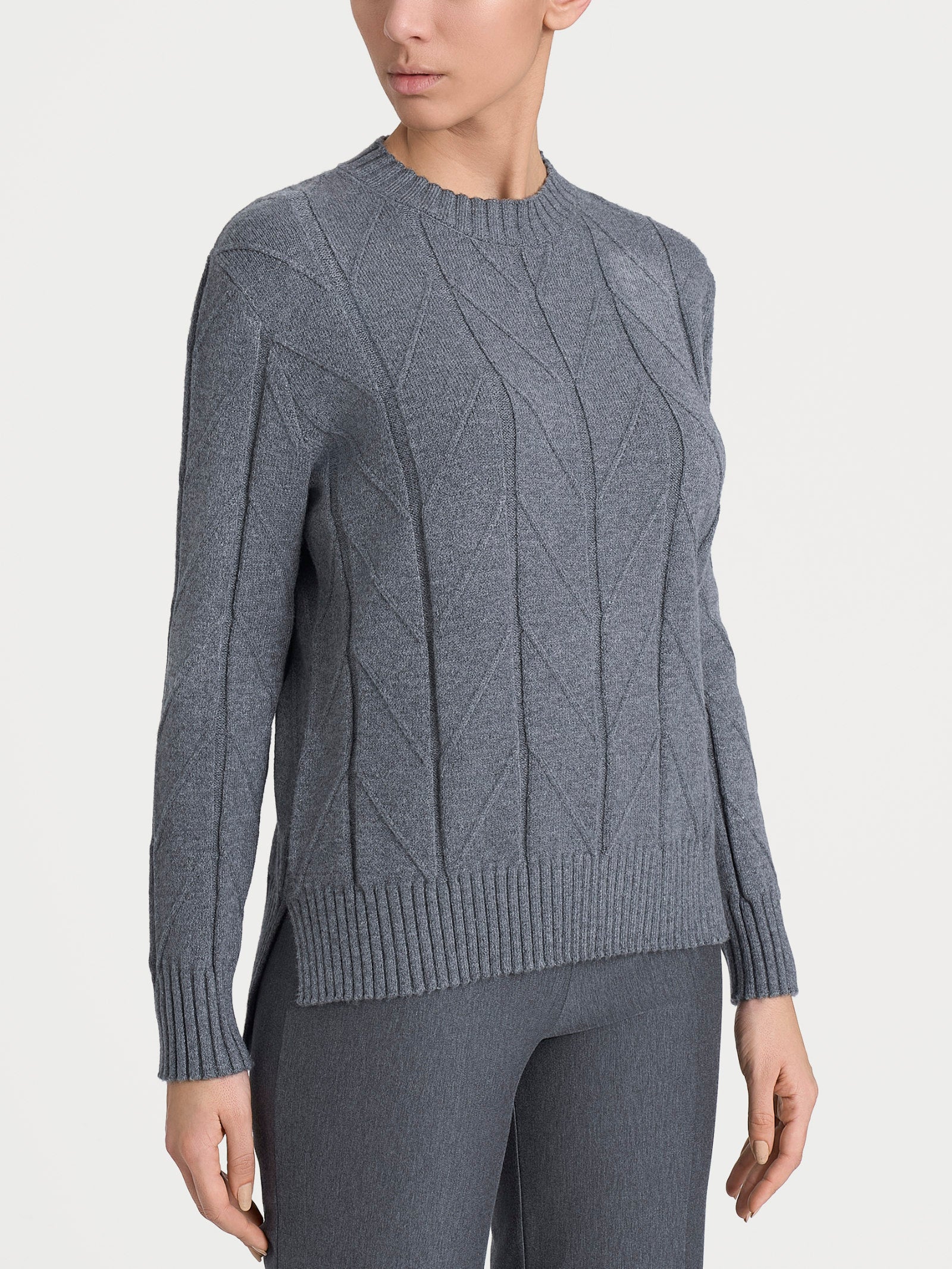 Ragno Super Soft Maglia Girocollo Spiga Ferro Melange