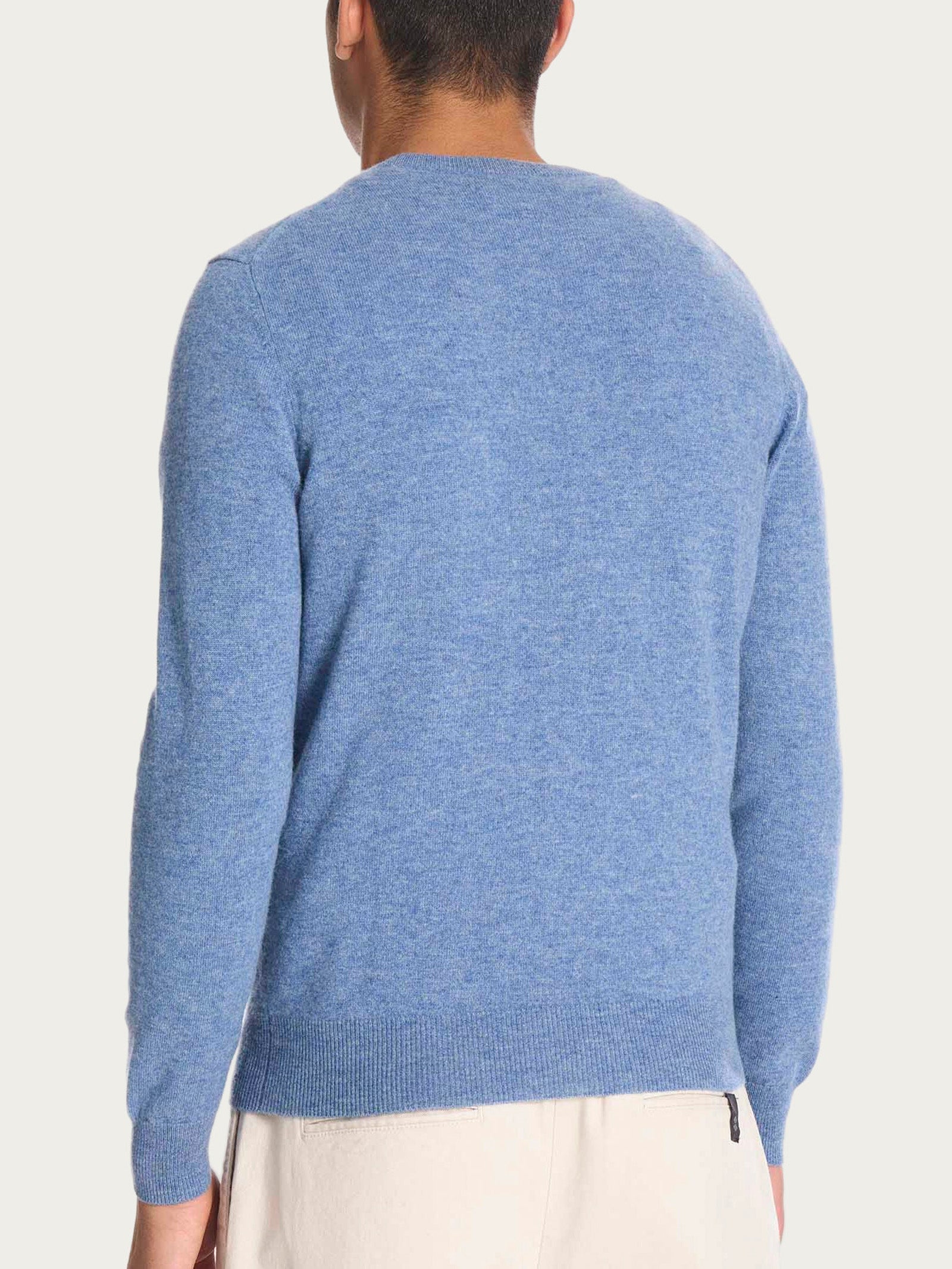 Ragno Cashmerino Maglia Girocollo Delave Misto Lana Calda