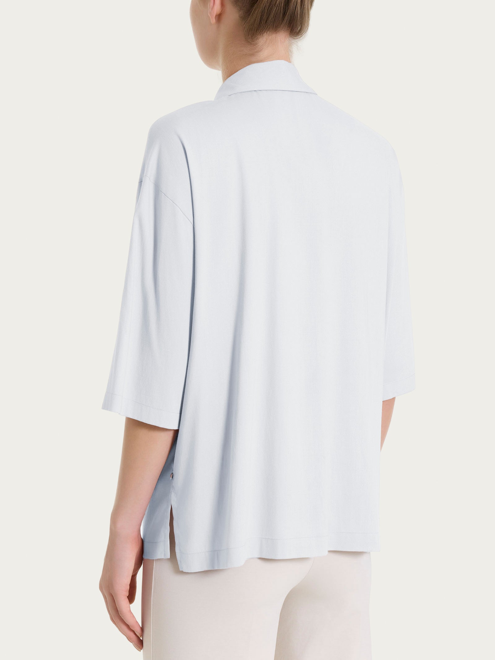 Ragno Voile Stretch Camicia 3/4 Lilac Hint viscosa