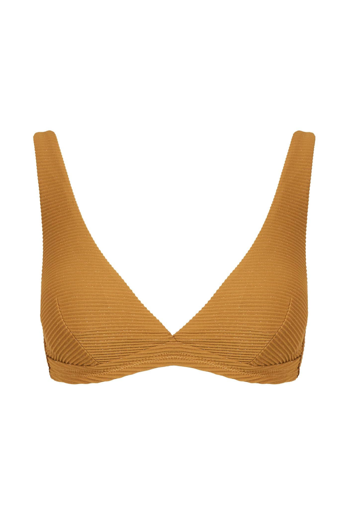 Goldenpoint Costina Lamè Top Bikini Triangolo Imbottito