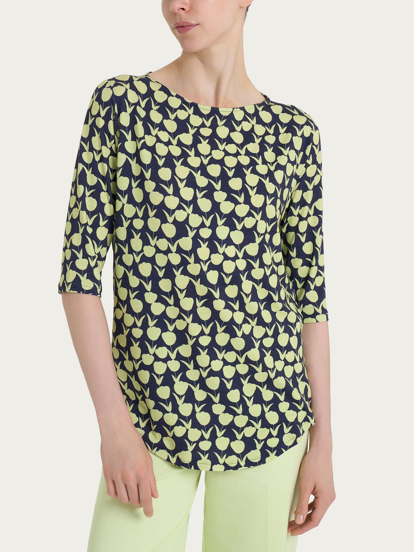 Ragno Viscosa Summer maglietta barchetta Shadow Lime manica 3/4