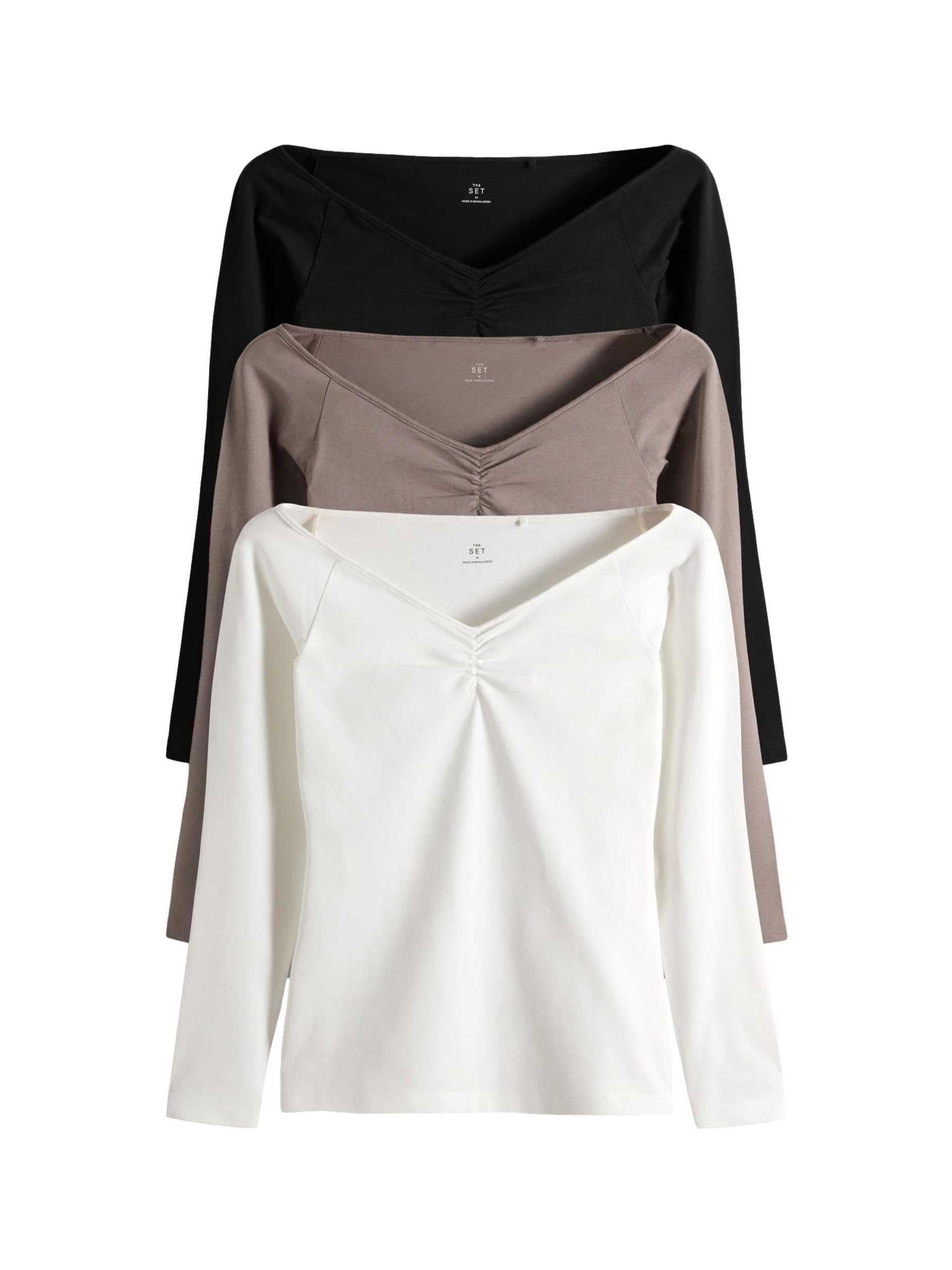 Next The Set top donna 3 pezzi maniche lunghe slim