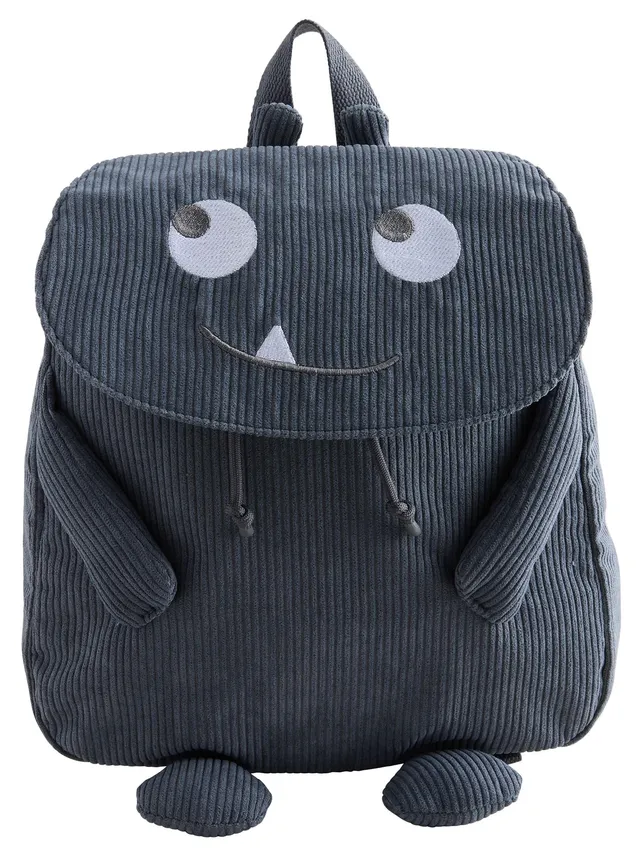 Next Zaino Mostro Bambino Blue Cord in Velluto