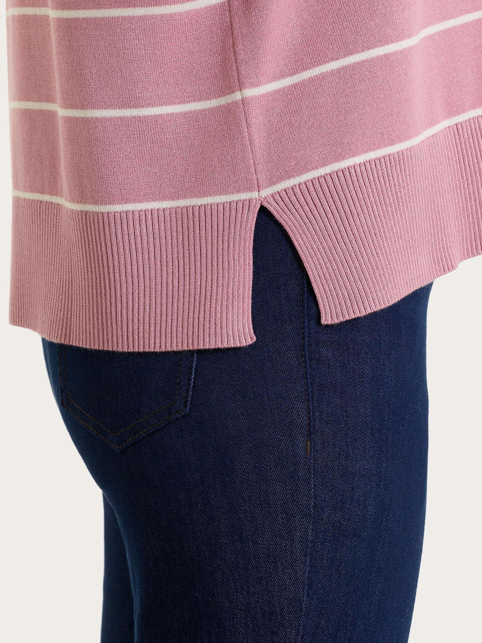Ragno Four Seasons maglia girocollo righe lillas