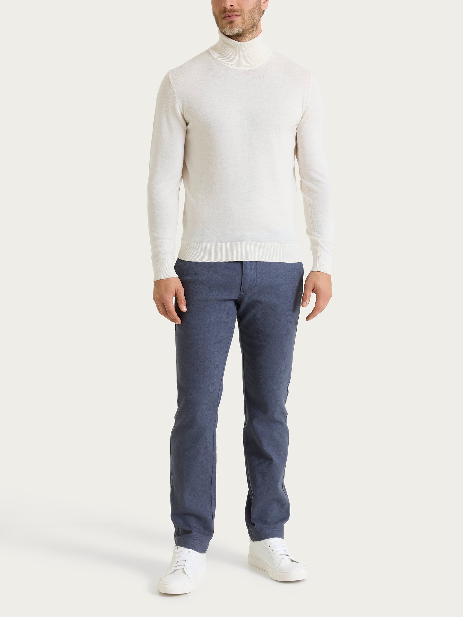 Ragno Merino Soft Dolcevita lana uomo Ponderosa Pine