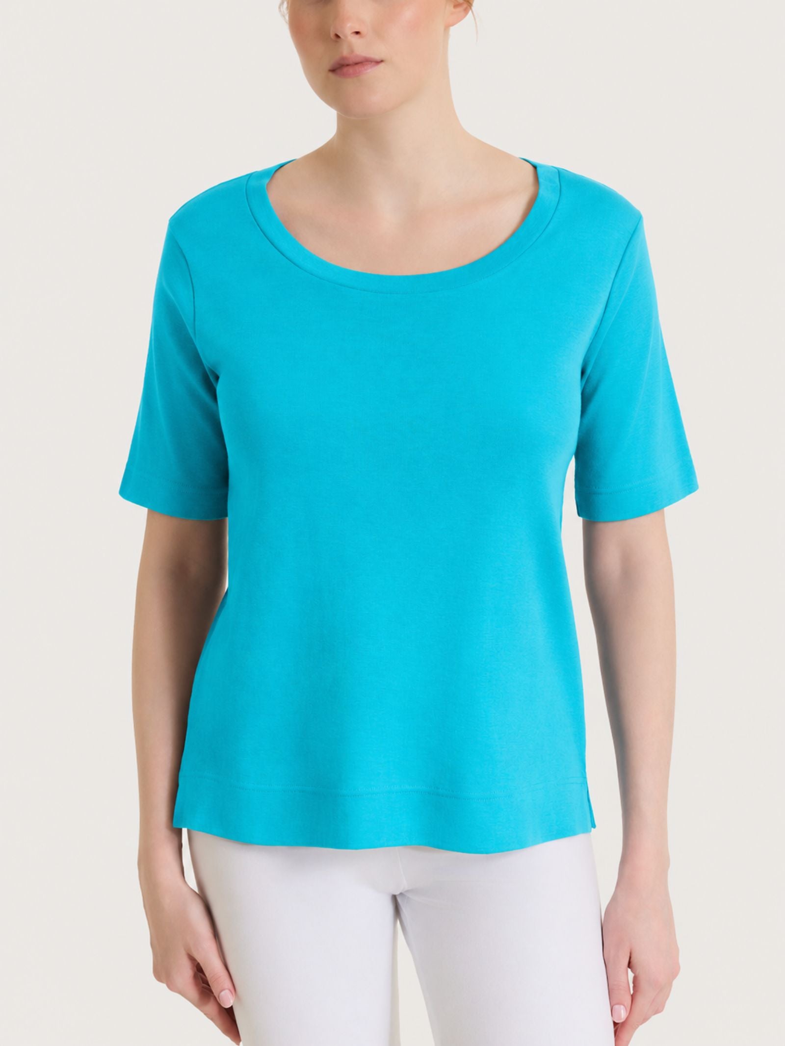 Ragno Eco Cotton Maglietta Girocollo Caribbean Sea cotone