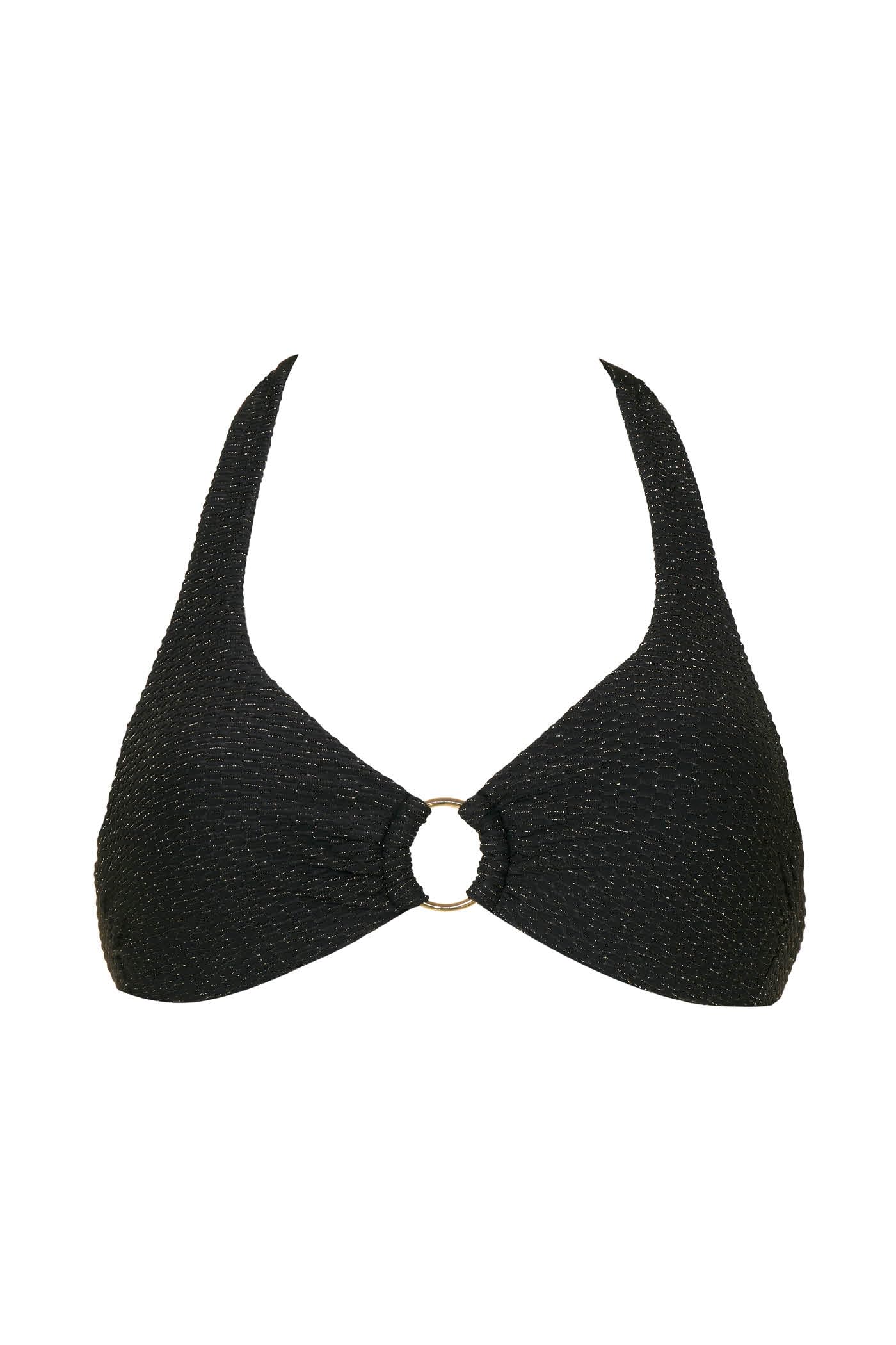 Goldenpoint Lamè Triangolo Fisso Top Bikini Lurex