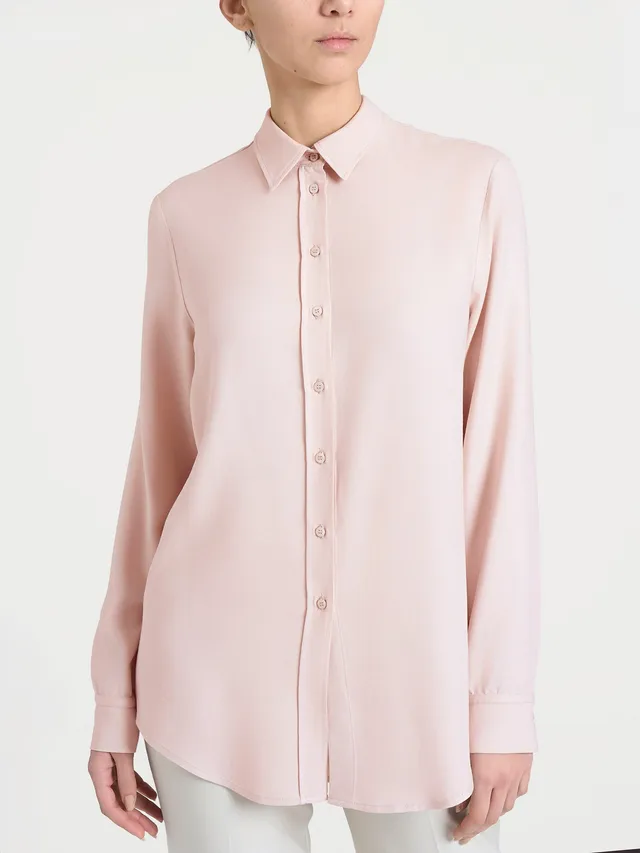 Ragno Winter EcoSeta camicia Cameo Rose manica lunga