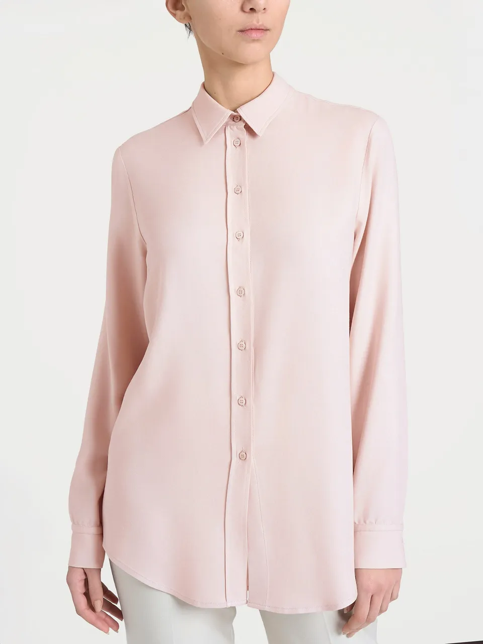 Ragno Winter EcoSeta camicia Cameo Rose manica lunga
