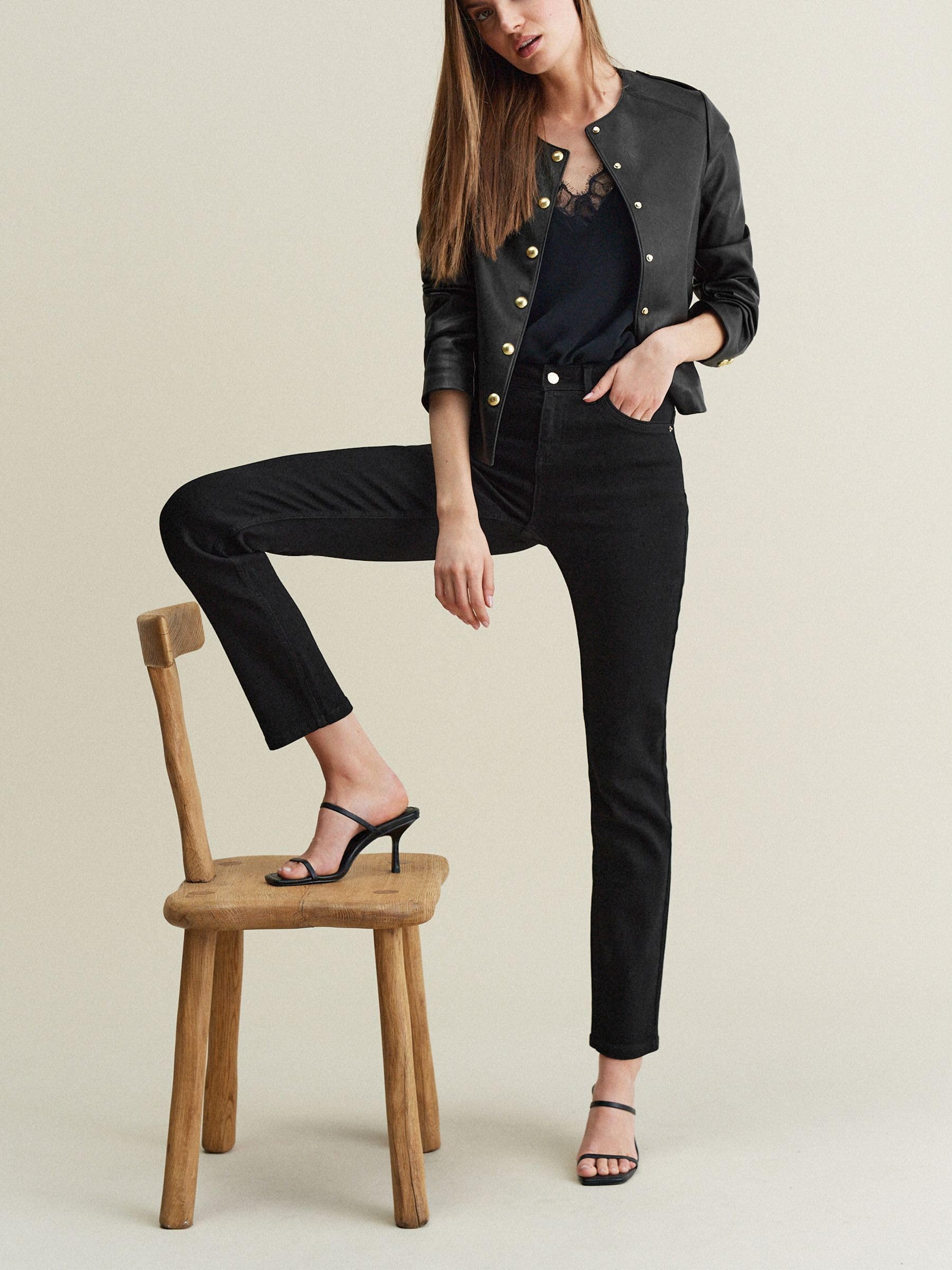 Next donna jeans slim supersoft neri 32