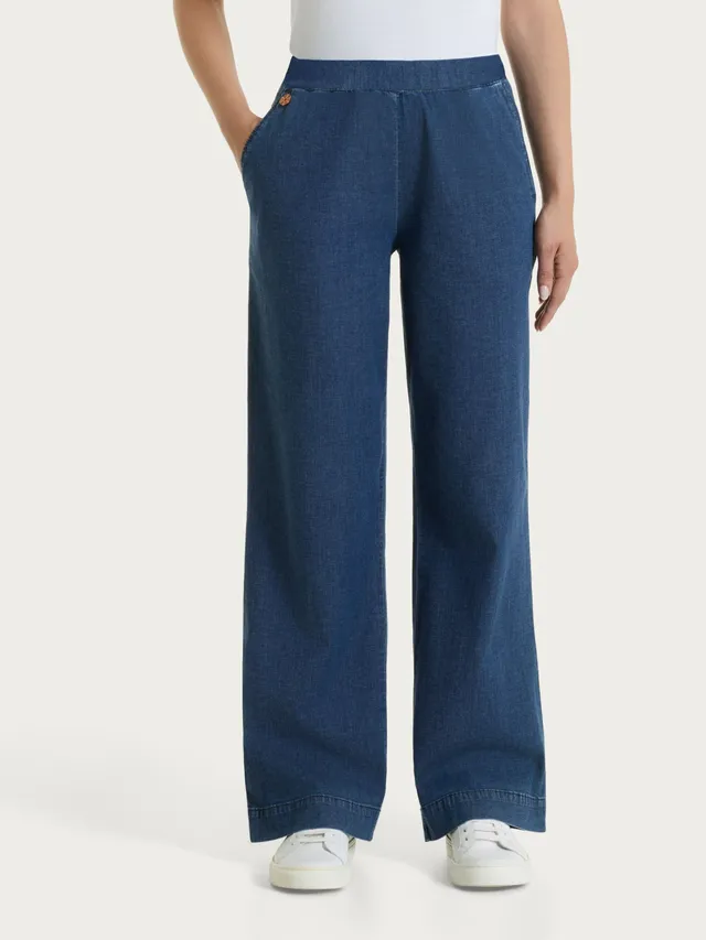 Ragno Super Denim Jeans Ampio Indigo wide leg leggero