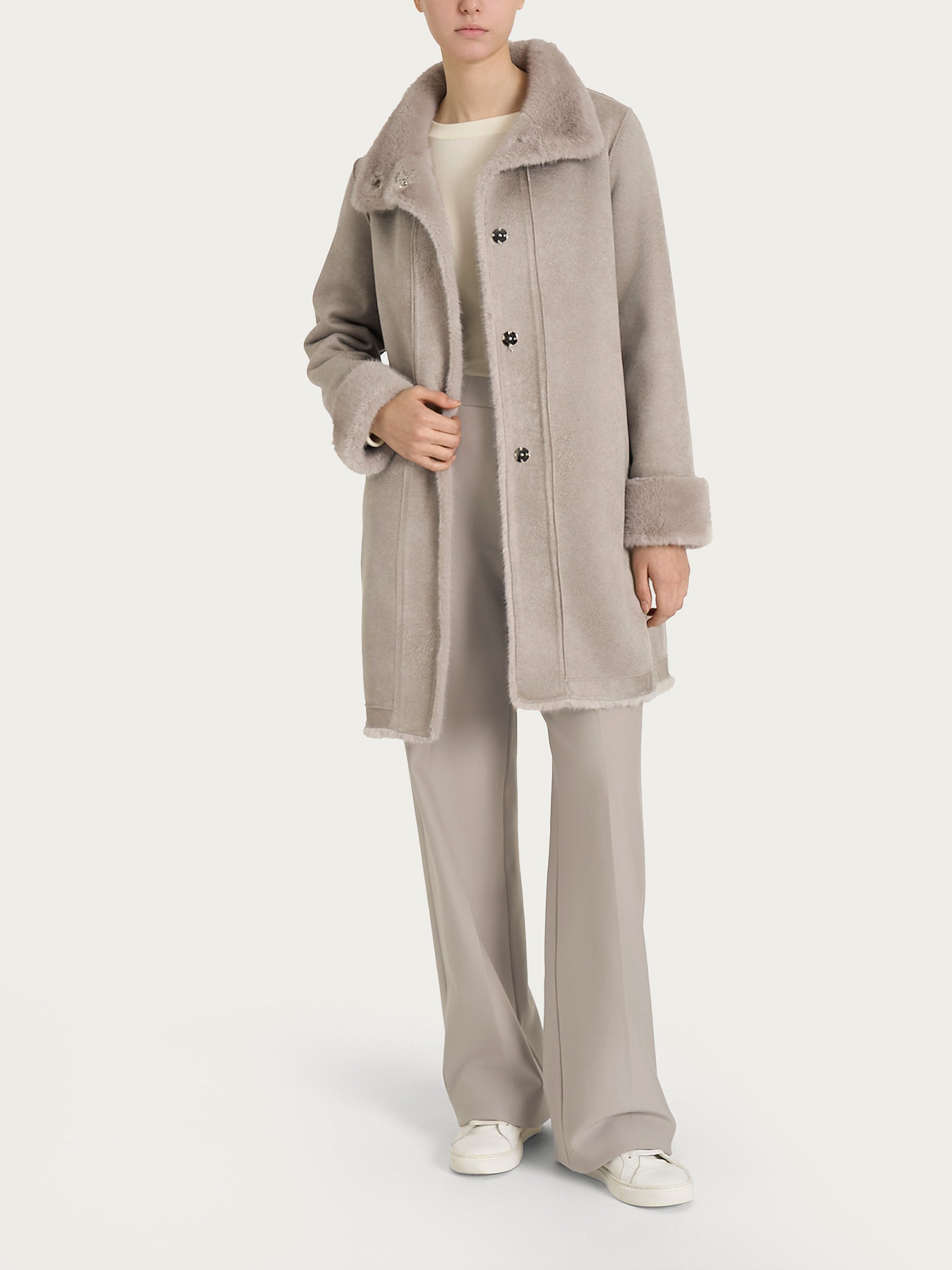 Ragno Cappotto Double-Face Donna String Vegan Fur