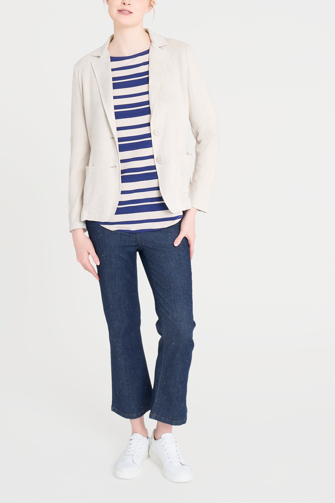 Ragno Compact blazer 2 bottoni Champignon in eco suede