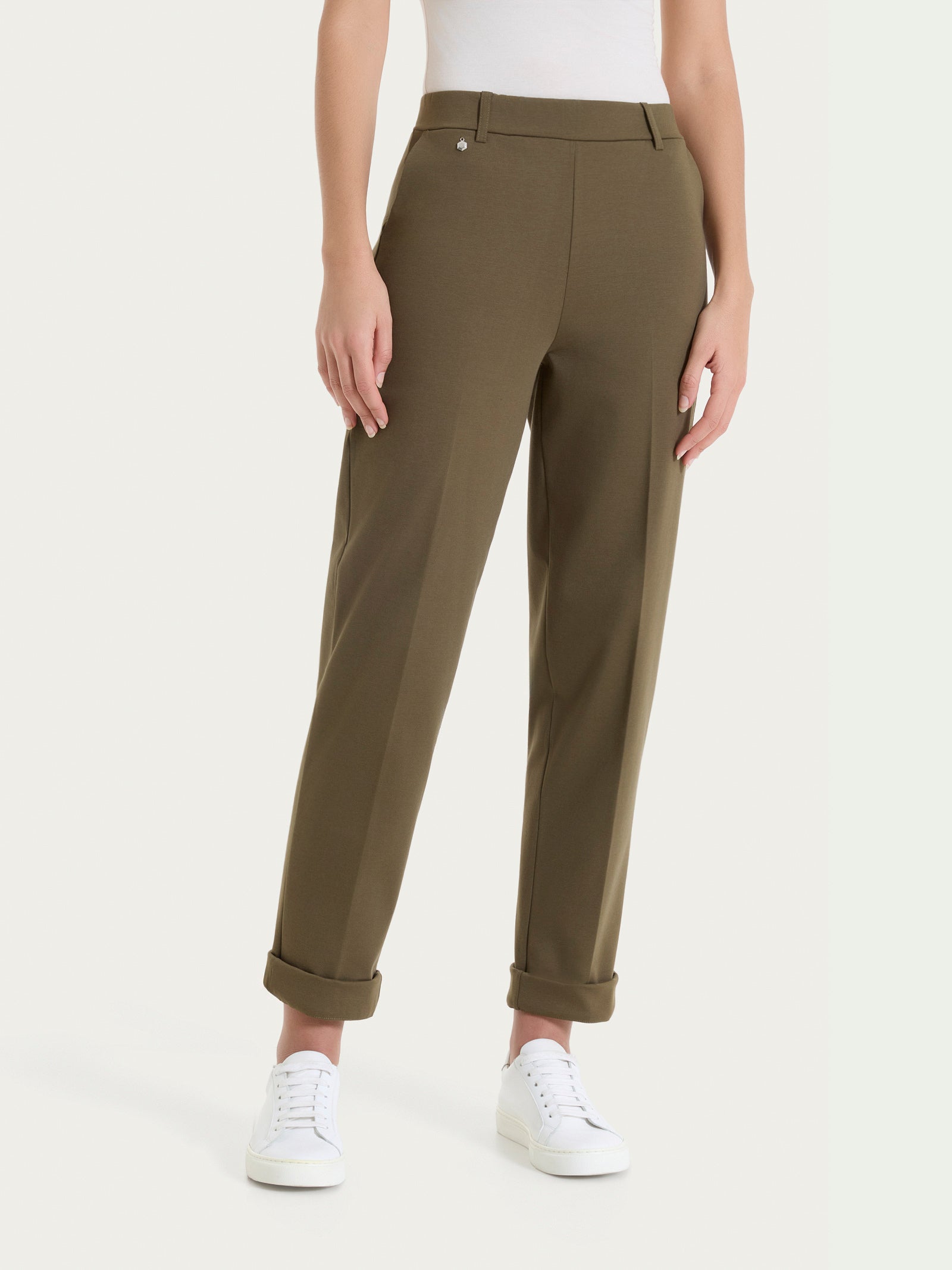 Ragno Perfetta Revolution Tapered pantalone Dark Olive con tasche