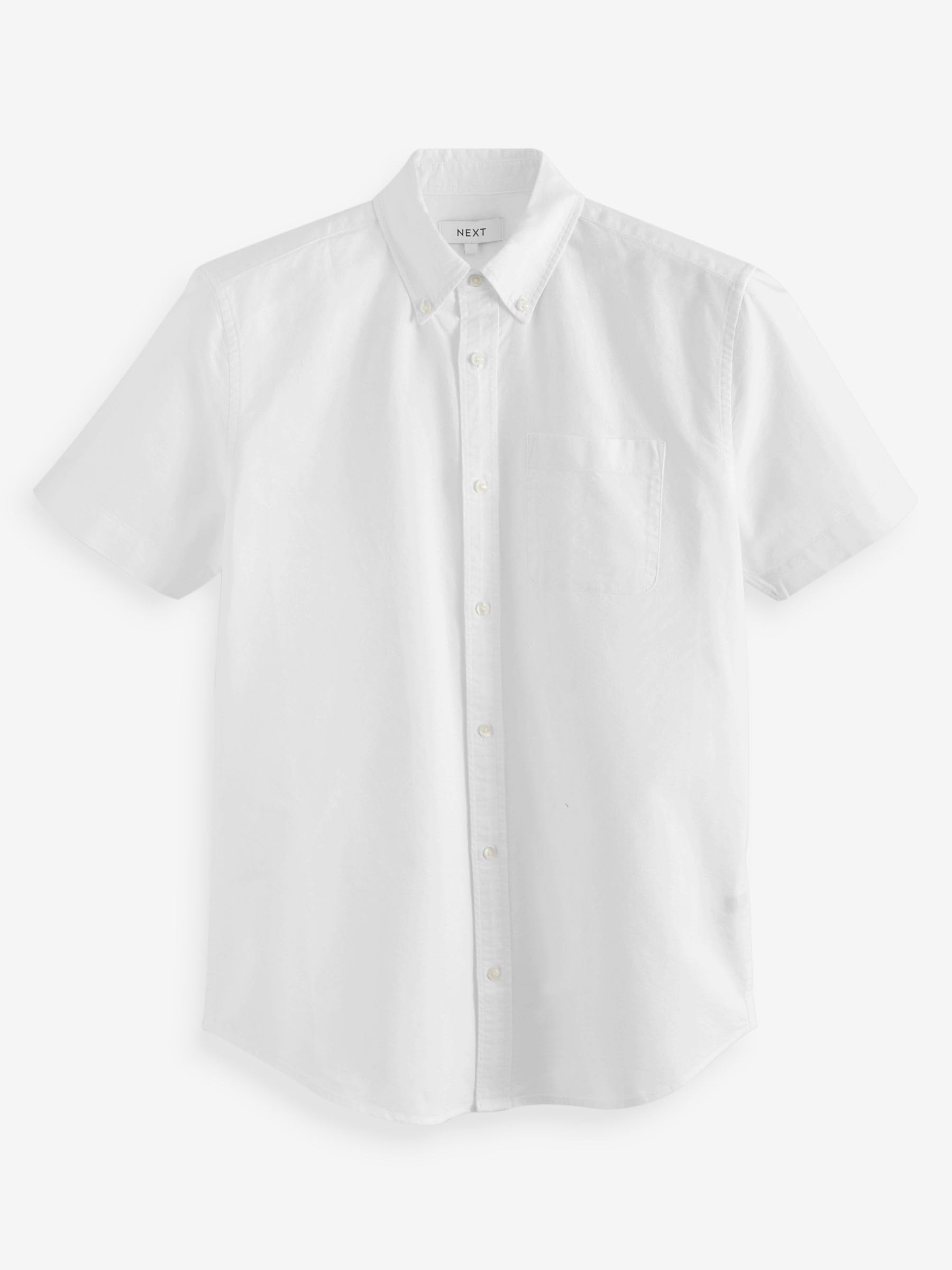 Next 2 camicie Oxford manica corta cotone uomo