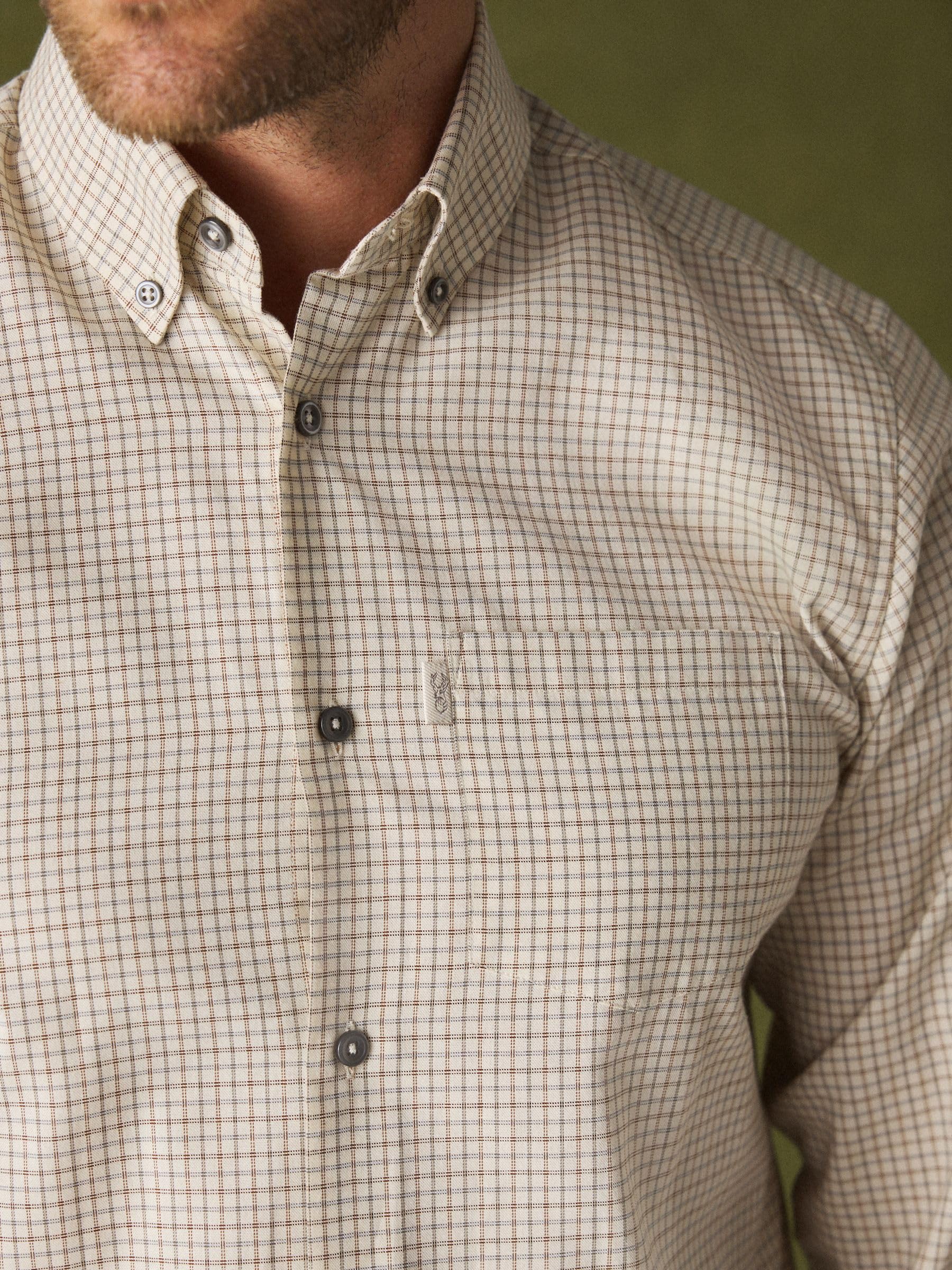 Next camicia oxford uomo manica lunga regular facile da stirare