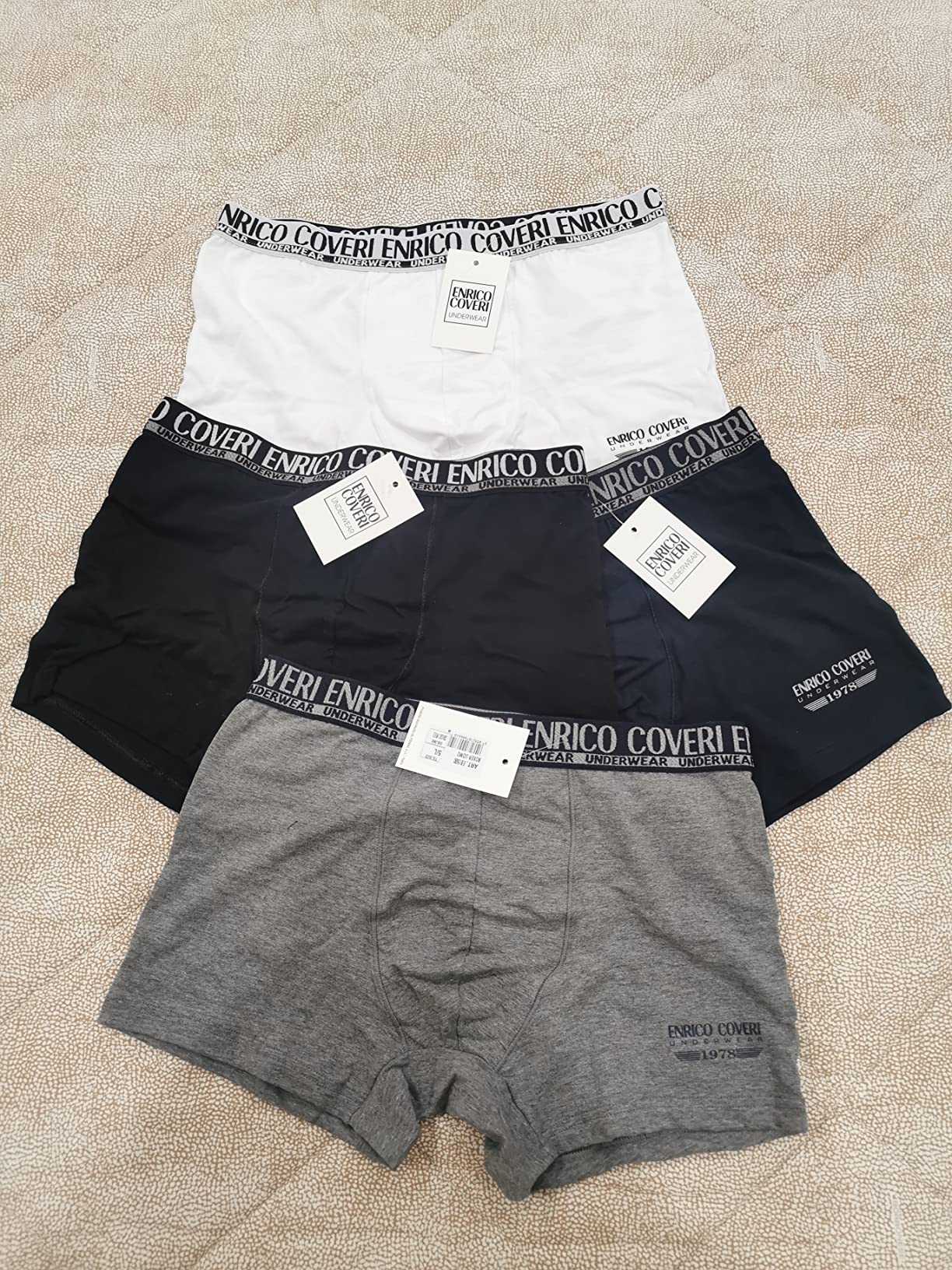 Enrico Coveri Boxer Uomo Cotone 6 Pezzi Taglia M Elasticizzati
