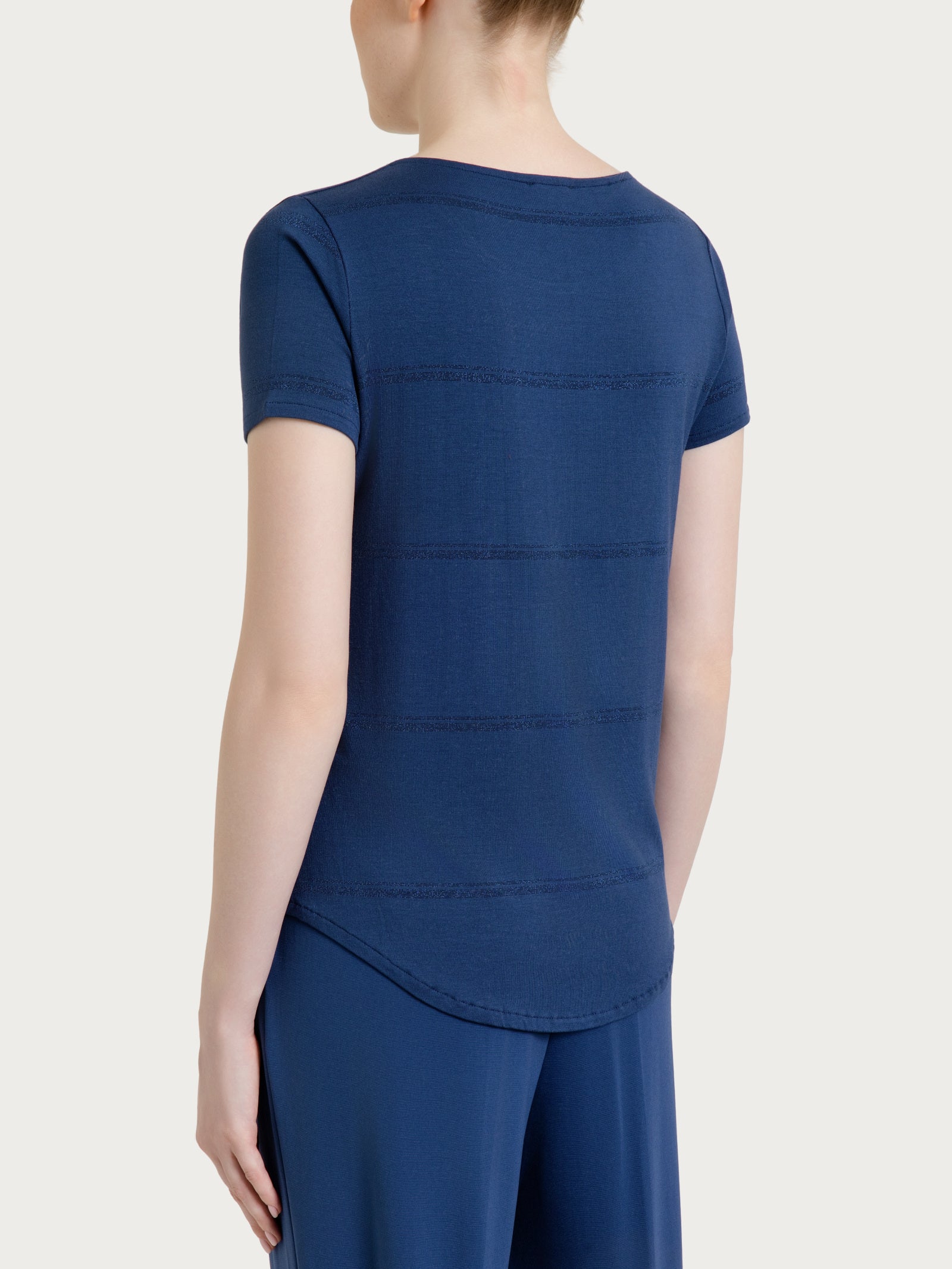 Ragno Viscosa Summer Maglietta a righe Fant. Oceana lurex