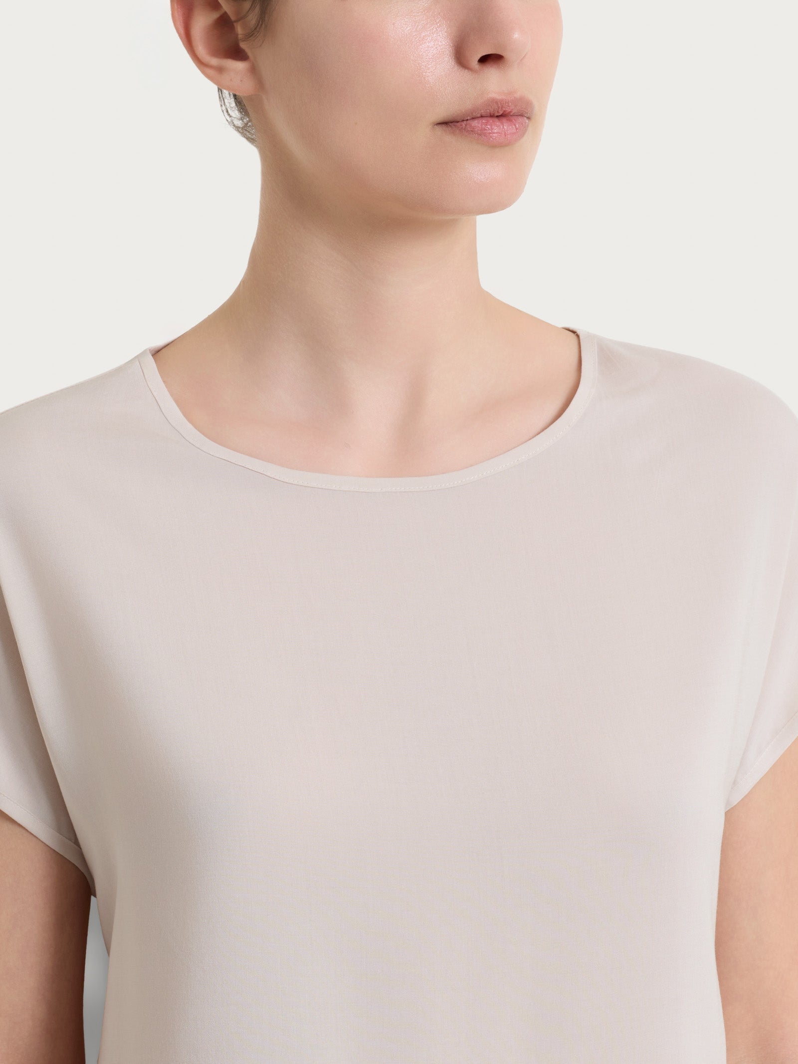 Ragno Gem blusa kimono voile beige Champignon