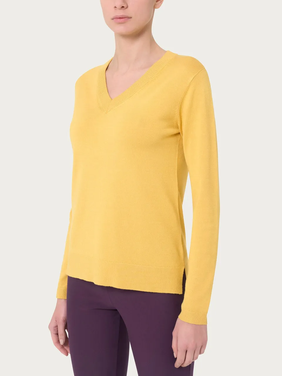 Ragno Four Seasons Maglia Scollo V Misted Yellow