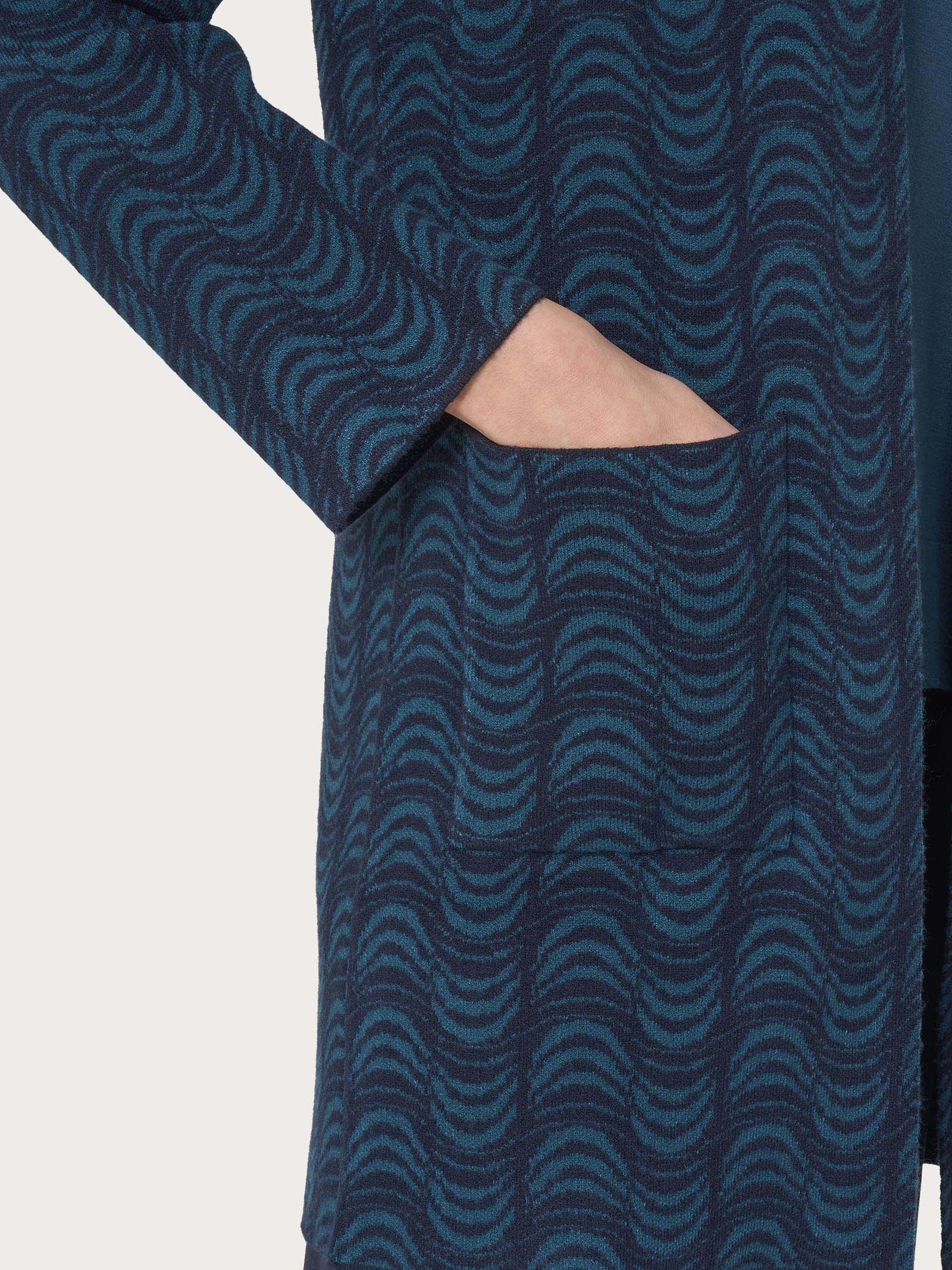 Ragno Four Seasons cardigan lungo Reflecting Pond viscosa