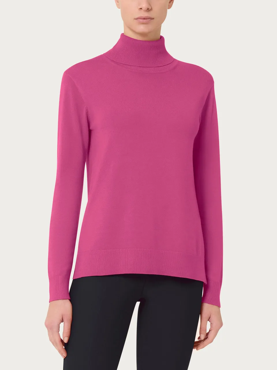 Ragno Four Seasons dolcevita Red Violet manica lunga