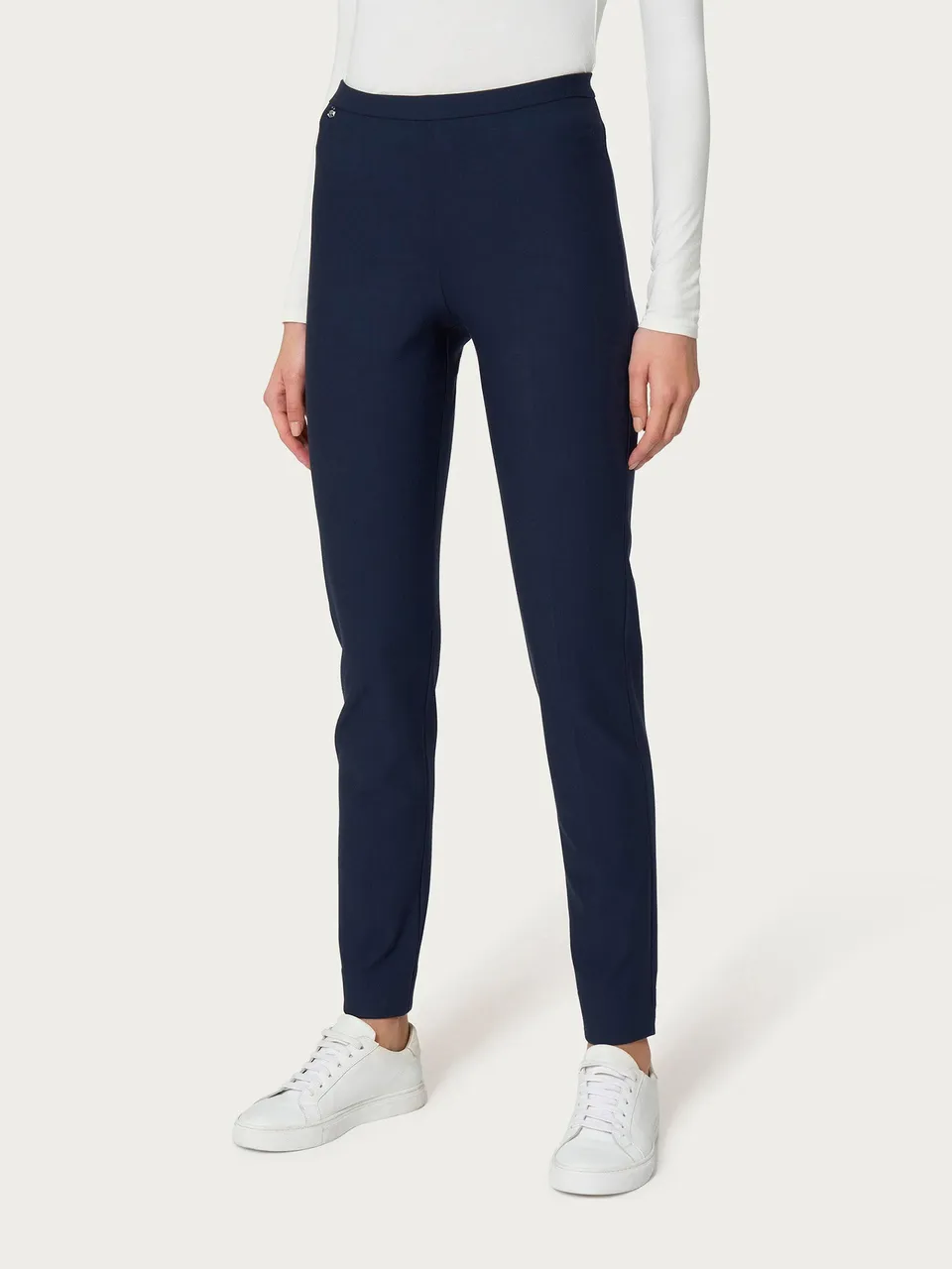 Ragno Compact Pantalone Sigaretta Modellante Blu Persia