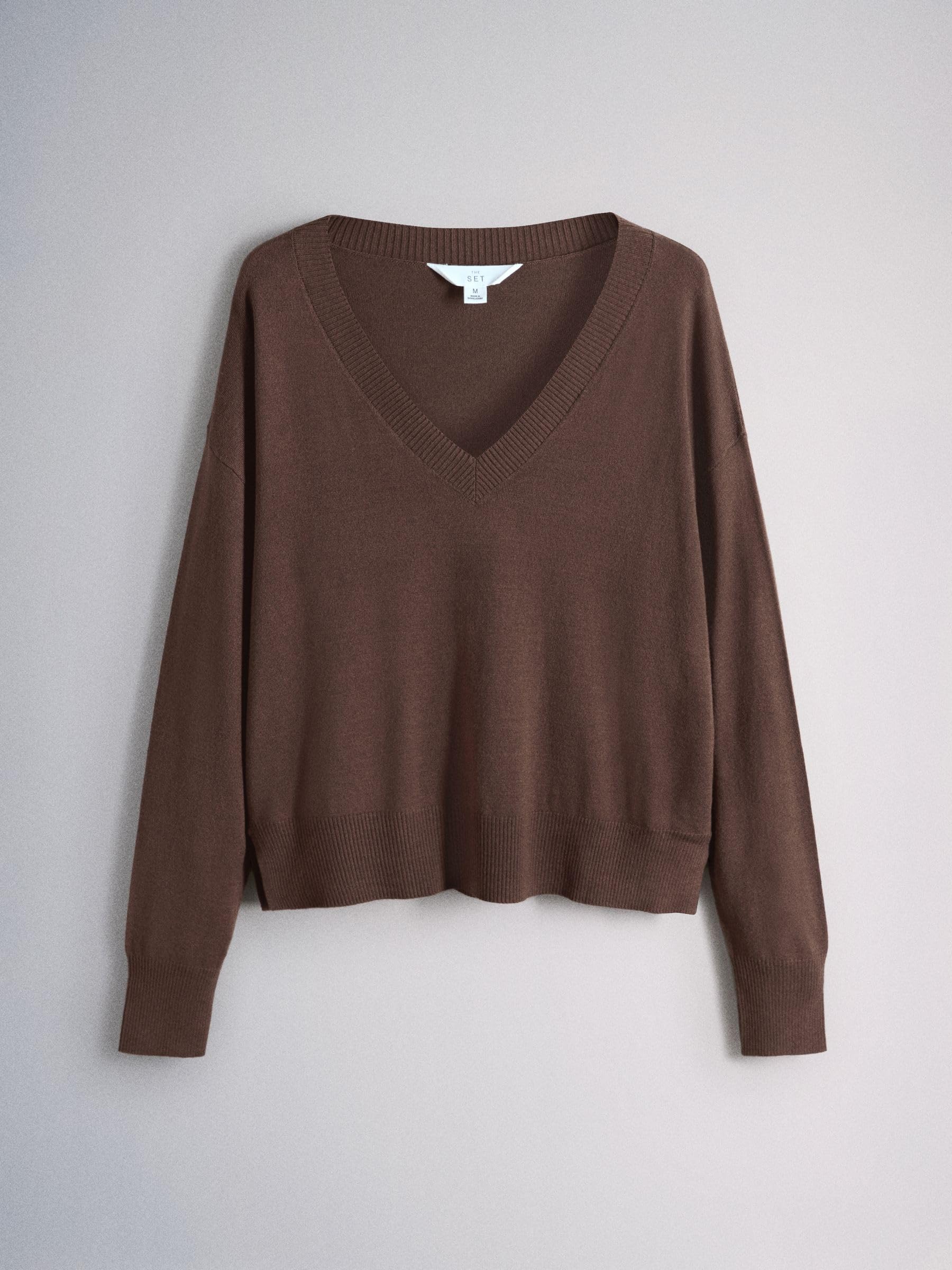 Geo Next The Set Maglione Donna Scollo a V Confezione 4 Pezzi Maglia Fine