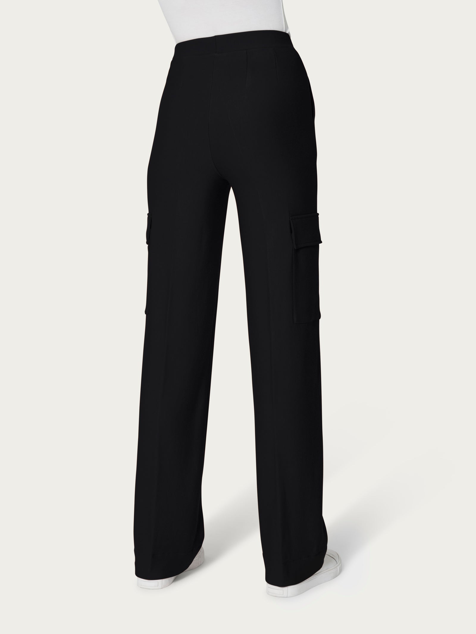 Ragno Eco Techno Fleece Pantalone Cargo Nero Ampio